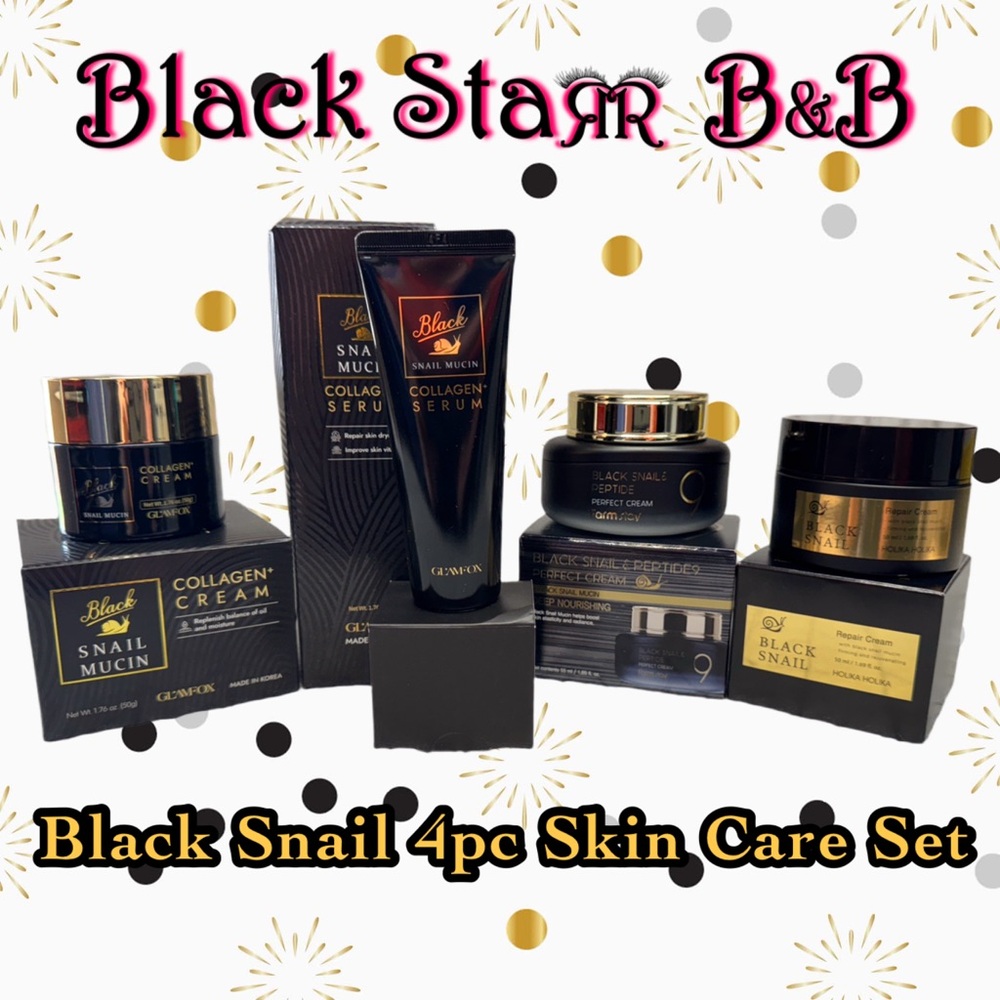 🐌 Black Snail 4 Pc Collagen & Peptide Skin Care Set. NEW. ⭐️BUNDLE SAVINGS⭐️